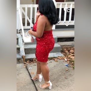 Red Sparkly Dress